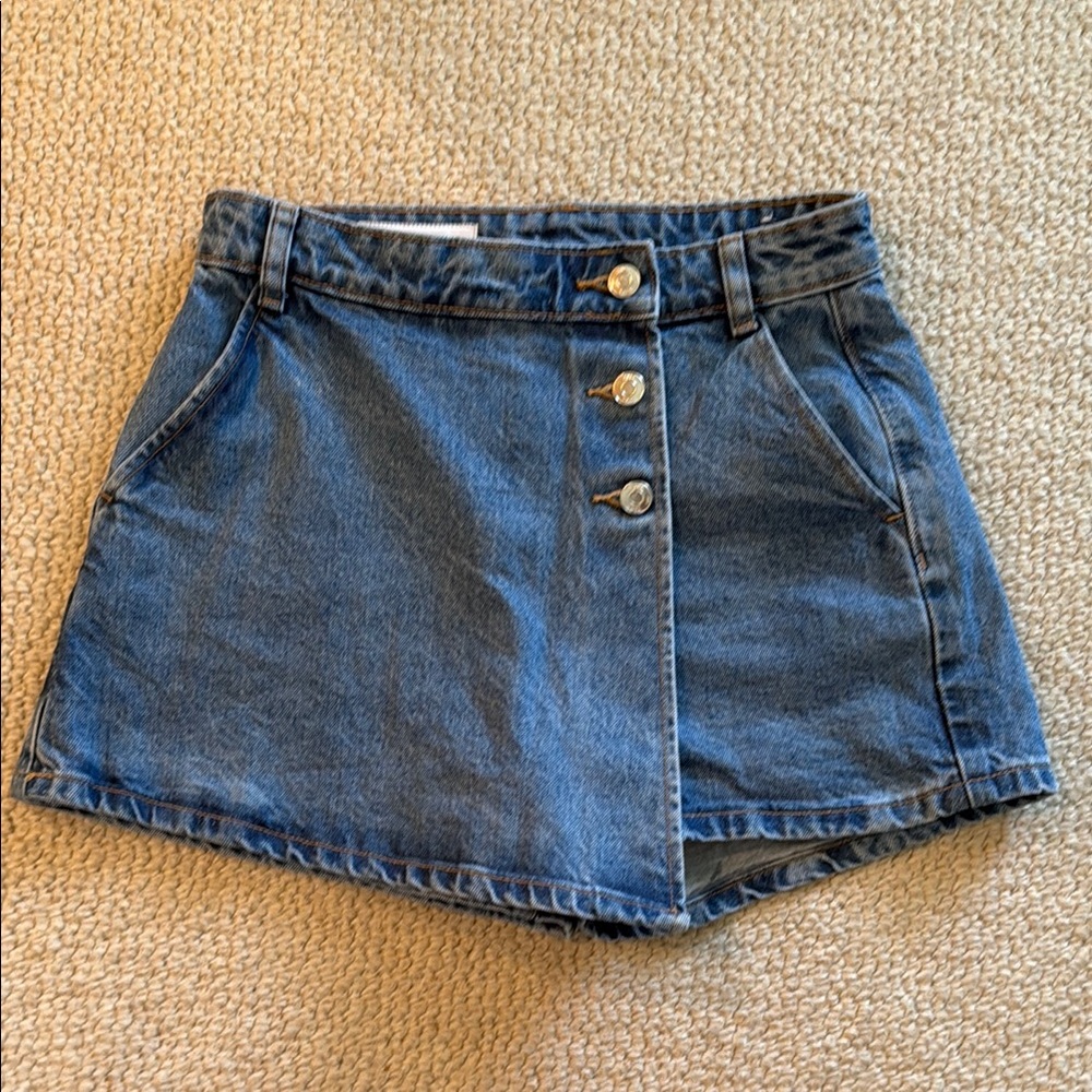 Zara Denim Mini Skort